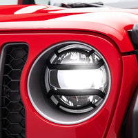 Rugged Ridge 18-20 Jeep Wrangler JL / 2020 Jeep Gladiator JT Black Elite מגני פנסים שחורים
