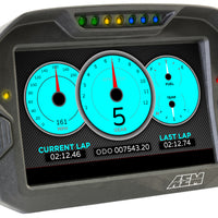 AEM CD-7 ללא רישום GPS מאופשר Race Dash סיבי פחמן תצוגה דיגיטלית ללא VDM (כניסת CAN בלבד)
