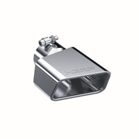 MBRP חוד אוניברסלי בגודל 4.50 אינץ' x 2.75 אינץ' מזהה מלבן בזווית חיתוך 3 אינץ' OD כניסת 7.75 אינץ' Lgth T304 צד הנהג