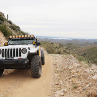 KC HiLiTES 6 אינץ'. כריכה עגולה רכה (זוג) - שחור עם לוגו KC צהוב