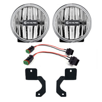 KC HiLiTES 18-23 ג'יפ JL/JT 4in. Gravity G4 LED אור 10w SAE/ECE קרן ערפל שקופה (מערכת חבילה זוגית)