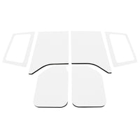 DEI 11-18 ג'יפ רנגלר JK 2-Dor Mat Boom Mat Kit Complete Headliner - 6 חלקים - לבן