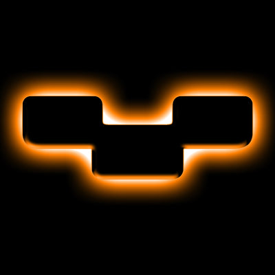 ORACLE Lighting אוניברסלי מואר LED תגי אותיות - גימור משטח Blk מט - Y SEE אחריות