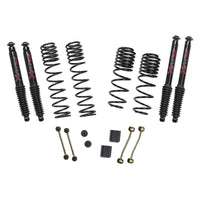 Skyjacker 2020 Jeep JL 4WD דיזל 2.5 אינץ' ערכת הרמה לנסיעות ארוכות עם מהירות כפולה עם בולמי מקס שחורים