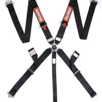RaceQuip שחור SFI CAMLOCK חגורת בטיחות PU PU 5p