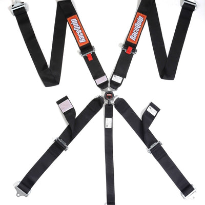 RaceQuip שחור SFI CAMLOCK חגורת בטיחות PU PU 5p