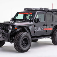 Go Rhino 07-20 ג'יפ רנגלר JL/JLU/JK/JKU/Gladiator JT Rockline קדמי סתמי פגוש עם אובריידר