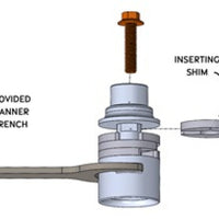 RockJock JL/JT/JK לא כולל 392 מעצורים קדמיים מתכווננים עם חומרה