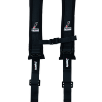 רתמת מירוצי DragonFire- H-Style- 4-Point- 2in Youth- שחור