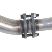aFe Twisted Steel Delete Down-Pipe ו-Y-Pipe 2 עד 2-1/2 אינץ' פלדת אלום פלדה 12-16 ג'יפ רנגלר