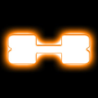 ORACLE Lighting תגי אותיות לד אוניברסלי מואר - מט גימור משטח - X ראה אחריות