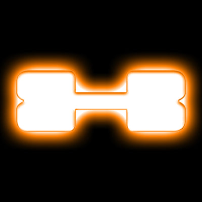 ORACLE Lighting תגי אותיות לד אוניברסלי מואר - מט גימור משטח - X ראה אחריות