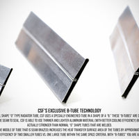 CSF אוניברסלי משולש מעבר רדיאטור כפול ליבה עם אביזרי AN