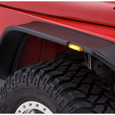 Bushwacker 87-95 Jeep Wrangler Flat Style Flares 2pc לא כולל Renegade - שחור