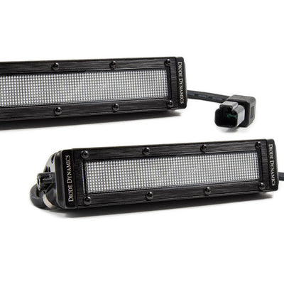 Diode Dynamics 6 In LED Light Bar שורה אחת ישרה SS6 - סרגל אור Flood White (זוג)