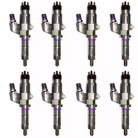 Exergy 01-04 שברולט Duramax 6.6L LB7 Reman Sportsman Injector - סט של 8