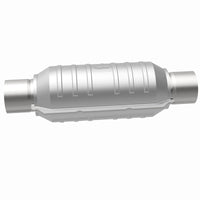 MagnaFlow Conv Univ 2.25 אינץ' מרכז כניסה/יציאה/מרכז עגול 11 אינץ' גוף L x 5.125 אינץ' רוחב x 15 אינץ' כולל L
