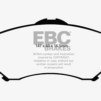 EBC 08-11 קרייזלר טאון אנד קאנטרי 3.3 Ultimax2 רפידות בלם קדמיות