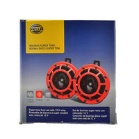 Hella Supertone Horn Kit 12V 300/500HZ אדום (003399803 = 003399801)
