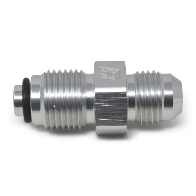 ראסל ביצועים -6 AN (זכר עד 11/16in-18 אטם O-ring) מתאם הגה כוח. שקוף אנודייז