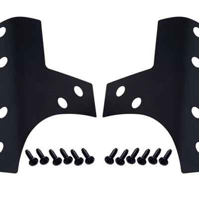 Kentrol 07-18 Jeep Wrangler JK זוג כיסויי תמיכת שמשות קדמיות - מרקם שחור