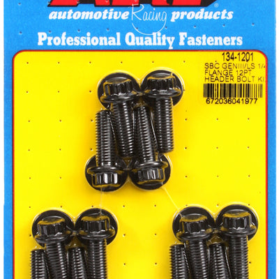 ARP SBC/GENII LS 1/4 Flange 12pt Header Bolt Kit