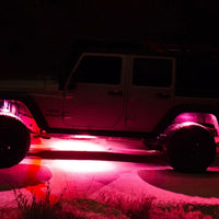 KC HiLiTES C-Series RGB LED אורות סלע ערכת (כולל חיווט) - סט של 6