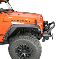 Fishbone Offroad 07-18 Jeep JK Wrangler פגושים פנימיים קדמיים/אחוריים -אלומיניום - Blk Pwdrcoat (סט של 4)