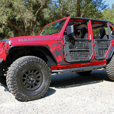 השתוללות 2018-2019 Jeep Wrangler(JL) Unlimited Sport 4-Dor Trail Doors - 4Dr - שחור