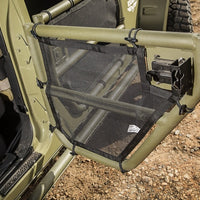 כיסויי דלתות צינור רכס מחוספסים זוג אחורי שחור 07-18 ג'יפ רנגלר JKU