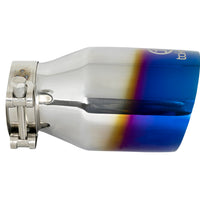 aFe Takeda 304 פלדת אל חלד קצה פליטה 2.5 אינץ' / 4 אינץ' יציאה - להבה כחולה