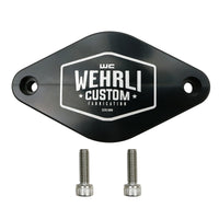 Wehrli 11-16 שברולט 6.6L LML Duramax Turbo Resonator Billet Block Off Plate