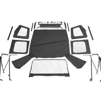 Rampage 1976-1983 Jeep CJ5 קומפלט טופ - ג'ינס שחור