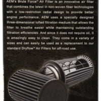 AEM Dryflow 3.5 אינץ'. X 7 אינץ'. מסנן אוויר מחודד עגול