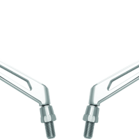 BikeMaster מראה אובלית זרוע מעובדת עם מתאמי 10 מ