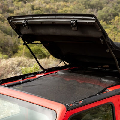 Rampage 2018-2019 Jeep Wrangler(JL) Unlimited Sport 4-Durs Shade Top - מורחב - שחור