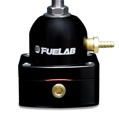 Fuelab 535 EFI Mini FPR מתכוונן 25-90 PSI (2) -6AN In (1) -6AN Return - שחור