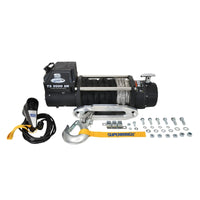 Superwinch 9500 LBS 12V DC 3/8in x 80ft חבל סינתטי Tiger Shark 9500 Winch