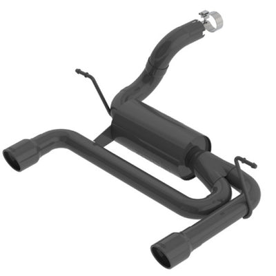 Borla 2018 ג'יפ רנגלר JL/JLU 3.6L 2DR/4DR ATAK SS סרן אחורי אגזוז מצופה שחור עם טיפים של 3.5 אינץ'