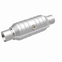 MagnaFlow Conv Univ 2.25 אינץ' מרכז כניסה/יציאה/מרכז עגול 11 אינץ' גוף L x 5.125 אינץ' רוחב x 15 אינץ' כולל L