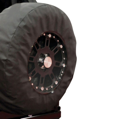 כיסוי צמיגים אוניברסלי 1999-2019 עם חלון 17 אינץ' - יהלום שחור