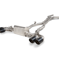 Akrapovic 2021 BMW M8/M8 Competition (F91/F92) Evolution Line Cat Back (טיטניום) עם עצות פחמן