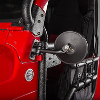 ערכת מראה שביל ג'יפ רנגלר Rugged Ridge 97-18 במרקם שחור עגול עגול