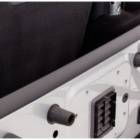 Bushwacker 07-18 Jeep Wrangler Trail Armor Hood & מגן דלת תא המטען לא כולל מכסה מנוע Power Dome - שחור