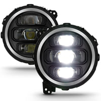 ANZO 2018-2019 Jeep Wrangler Full Led ProjectorH.L שחור