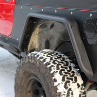 Fishbone Offroad 97-06 ג'יפ רנגלר צינור פלדה פגוש קדמי/אחורי - Blk Txtred Pwdercoat (סט של 4)