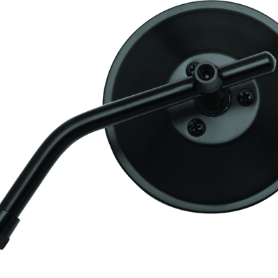 BikeMaster 4in מראה עגולה מתכווננת 10 מ"מ - כל אחת - שחורה