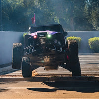 תעשיות קשיחות x SHREDDY 360-Series 6in Lights with/Wt Bcklght (2) + 6 Covers (2 ורוד/2 Teal/2 Blk)