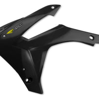 Cycra 14-17 Honda CRF250R Powerflow רדיאטור כיסויי - מפעל Ed. שָׁחוֹר
