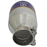 aFe Takeda 304 פלדת אל-חלד קצה פליטה 2.5 אינץ'. כניסה / 4.5 אינץ' אאוטלט - להבה כחולה